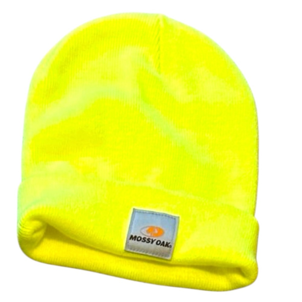 Mossy Oak Beanie Winter Hat Neon Yellow